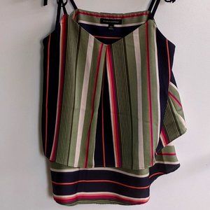 Banana Republic Colorful Scarf Tie-Top Tank XS